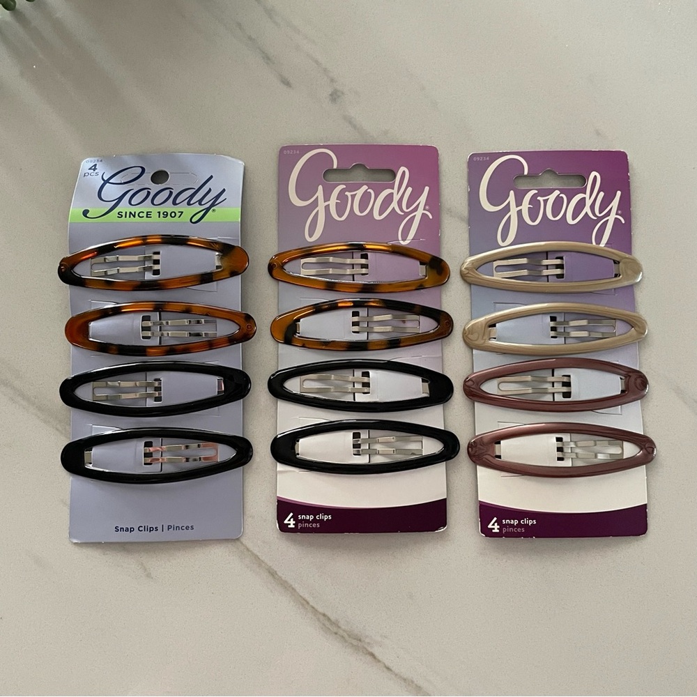 X3 GOODY Snap Clips New